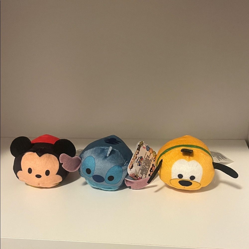 Disney Tsum Tsum- Mickey, Stitch, Pluto